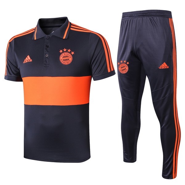 Polo Conjunto Completo Bayern Munich 2019-2020 Naranja Azul